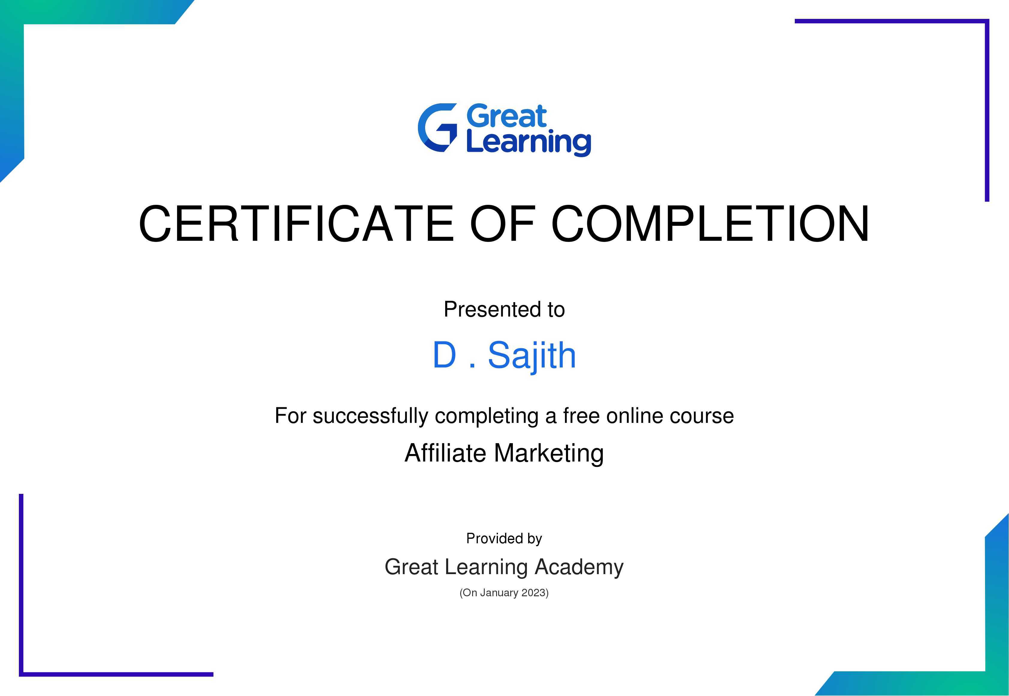 Affiliate Marketing — Great Learning Academy